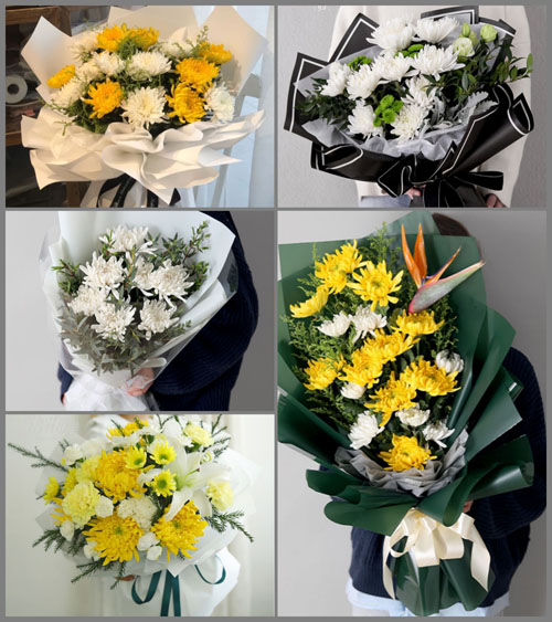 广东江门市恩平市君堂镇大湾村白事花束代送